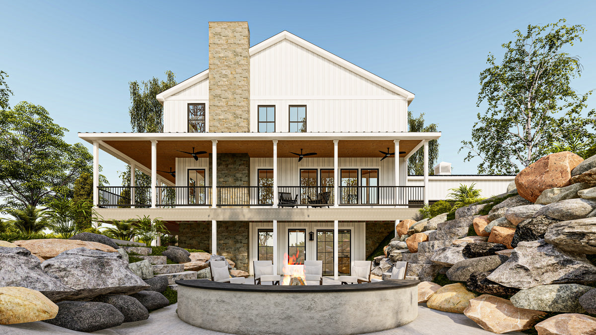 Charming 3,845 Sq Ft Two-Story Home with Walkout Basement and Wraparound Porch