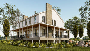 Charming 3,845 Sq Ft Two-Story Home with Walkout Basement and Wraparound Porch