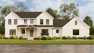 AJ7682-A Modern Farmhouse, 4 Bedrooms, 2.5 Bathrooms | Plan 1016 Exterior