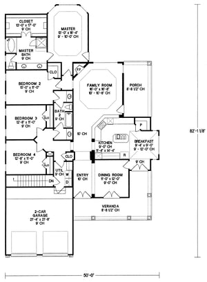 AB7767-A European House First Floor Plan, 4 Bedrooms, 2 Bathrooms | Longworth Estate