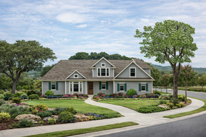 AB8086-A Traditional House, 3 Bedrooms, 2.5 Bathrooms | Sherwood Estate House Plan Exterior