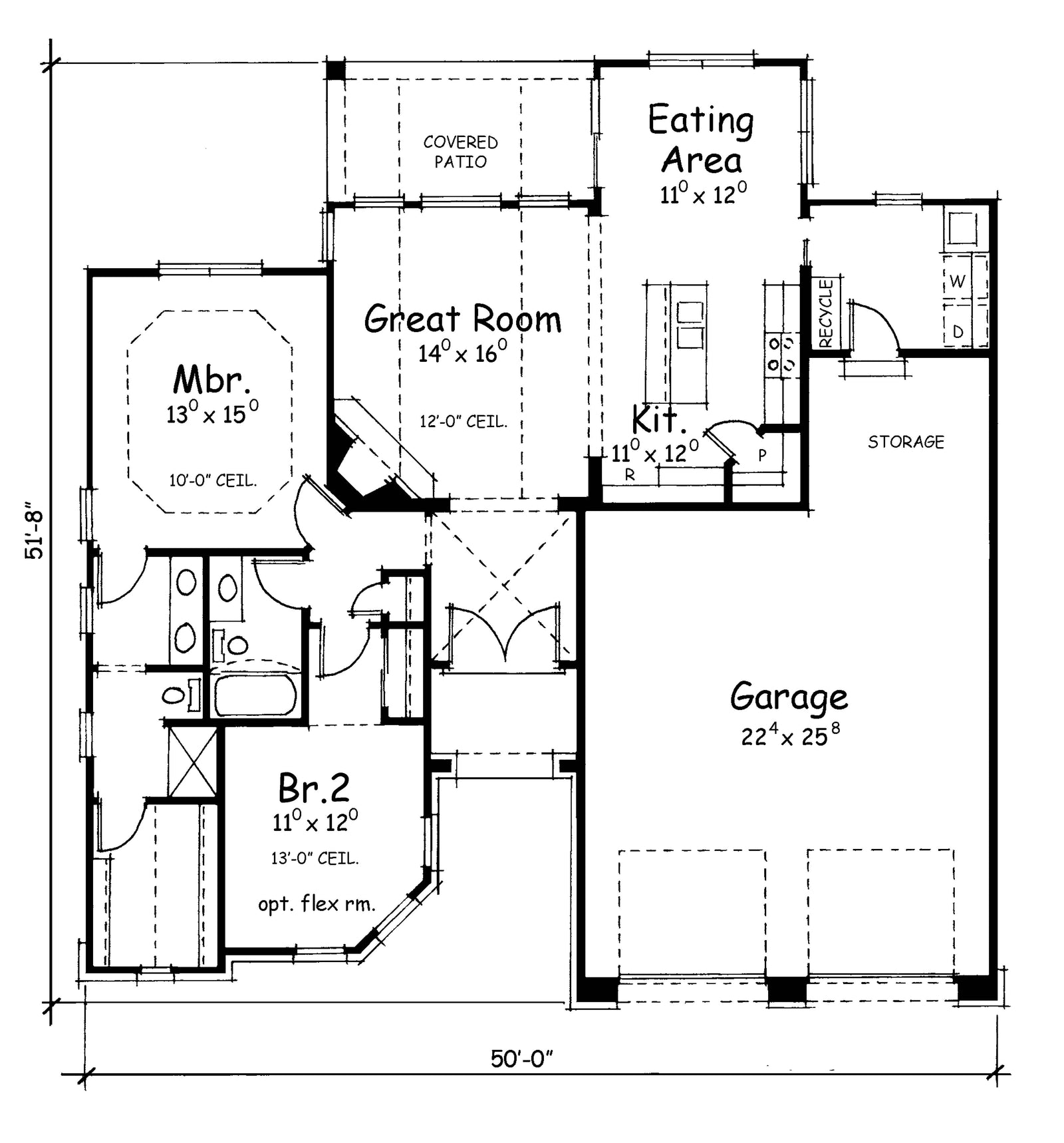 AB7768-A European House, 2 Bedrooms, 2 Bathrooms | Lamar Court Exterior-2