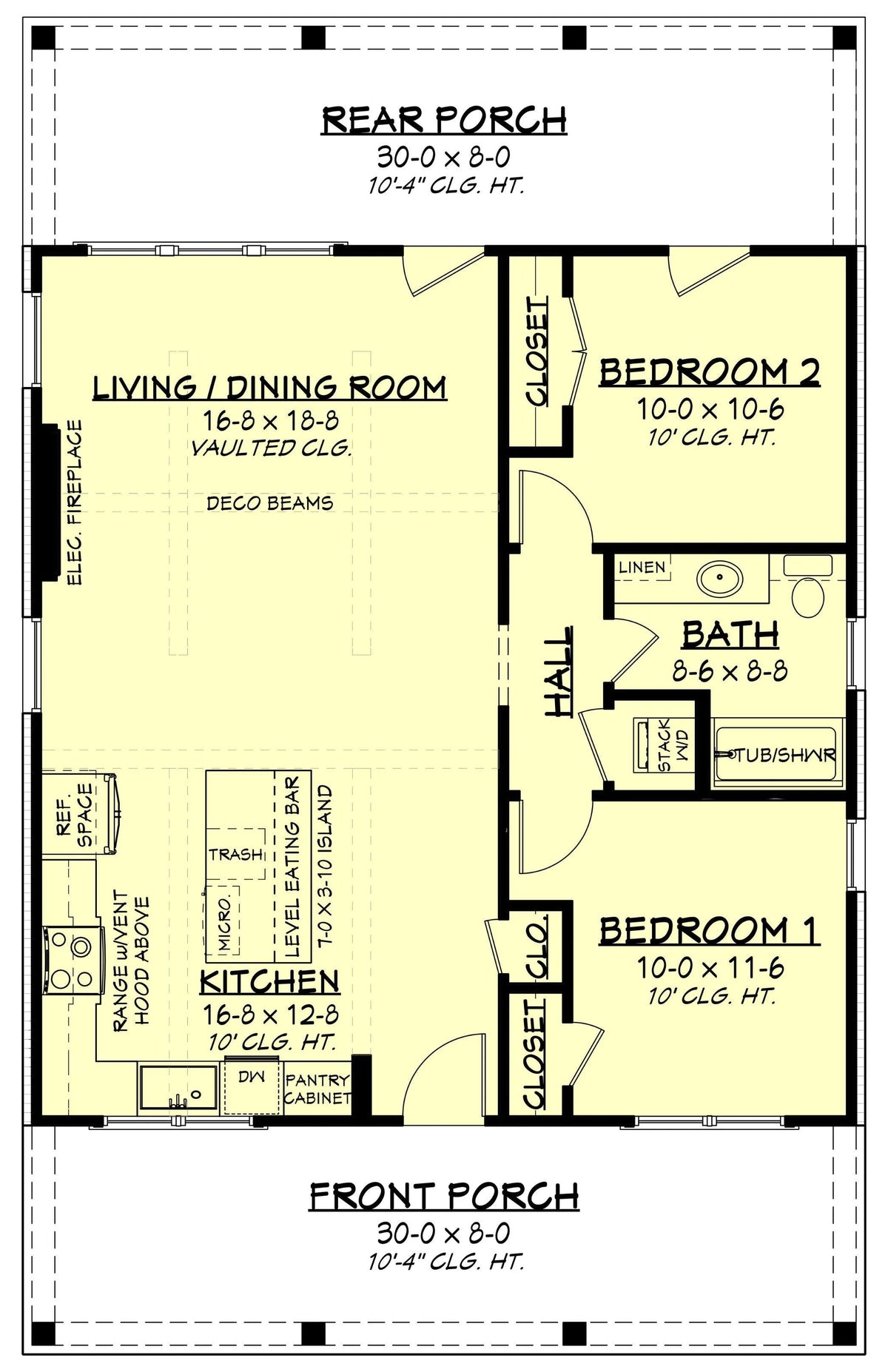 Knoll Top House Plan - Archival Designs House Plans, floor plan