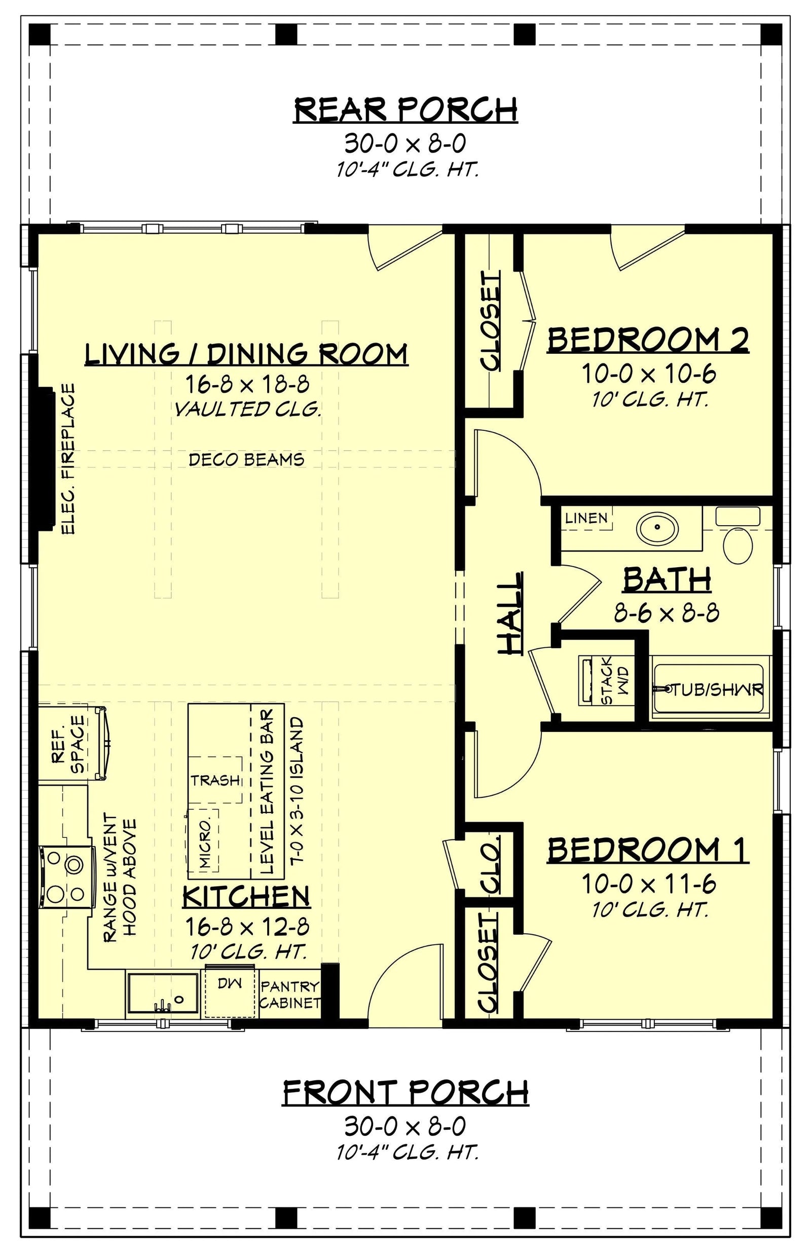 Knoll Top House Plan - Archival Designs House Plans