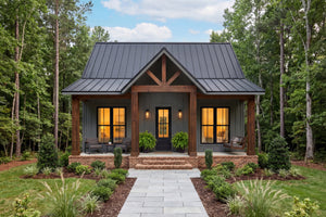 H8053-A Southern Farmhouse, 2 Bedrooms, 1 Bathroom | Sansberry House Exterior-4