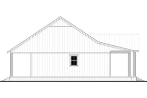 H8053-A Southern Farmhouse, 2 Bedrooms, 1 Bathroom | Sansberry House Left CAD