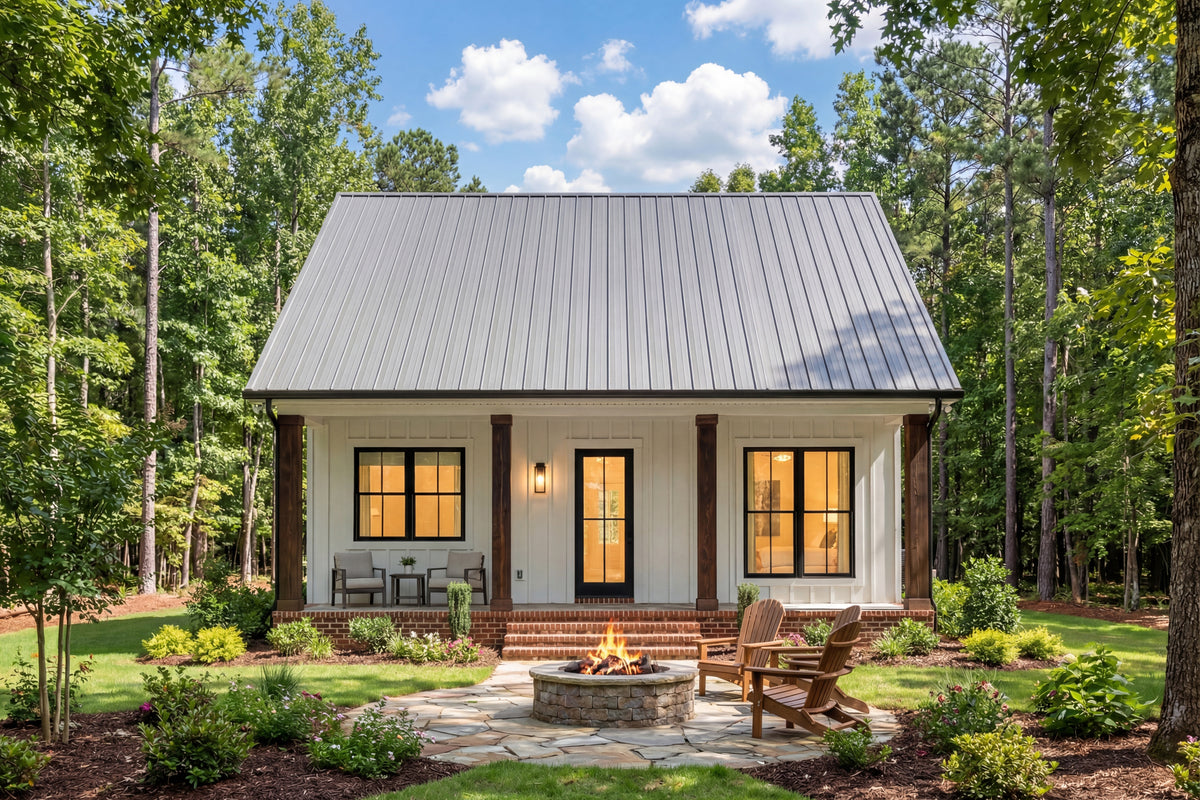 H8053-A Southern Farmhouse, 2 Bedrooms, 1 Bathroom | Sansberry House Exterior-6