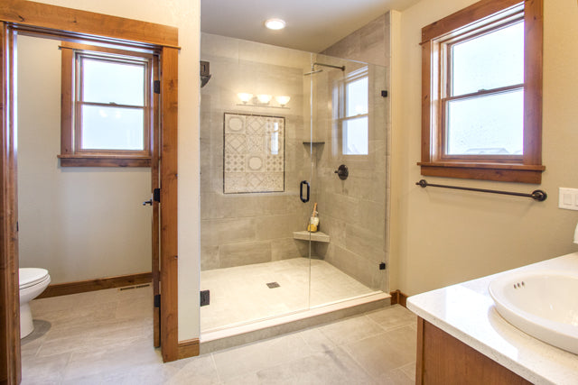 I7966-A Craftsman Ranch House Master Bathroom, 3 Bedrooms, 2.5 Bathrooms | The Hudson 3655 