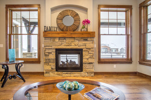 I7966-A Craftsman Ranch House Living Room, 3 Bedrooms, 2.5 Bathrooms | The Hudson 3655 