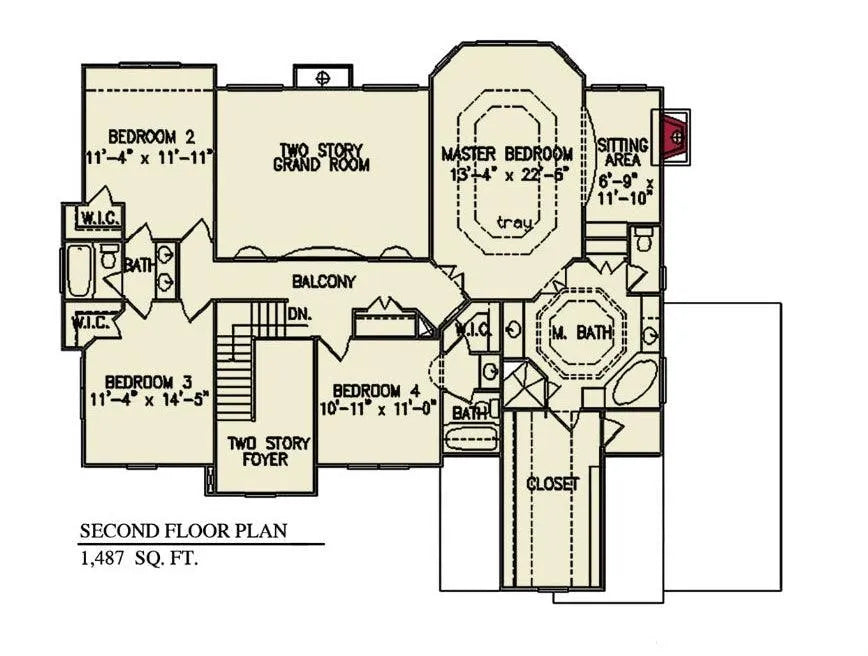 Astoria - Archival Designs House Plans, floor plan