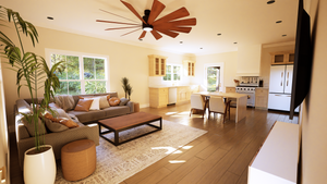 1,055 Sq Ft 2-Bedroom Cottage House Plan with Porches