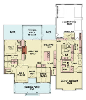 A565-A Acorn Trail House First Floor Plan