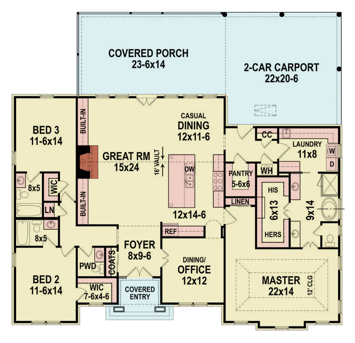 A571-A Rosemary Park House First Floor Plan