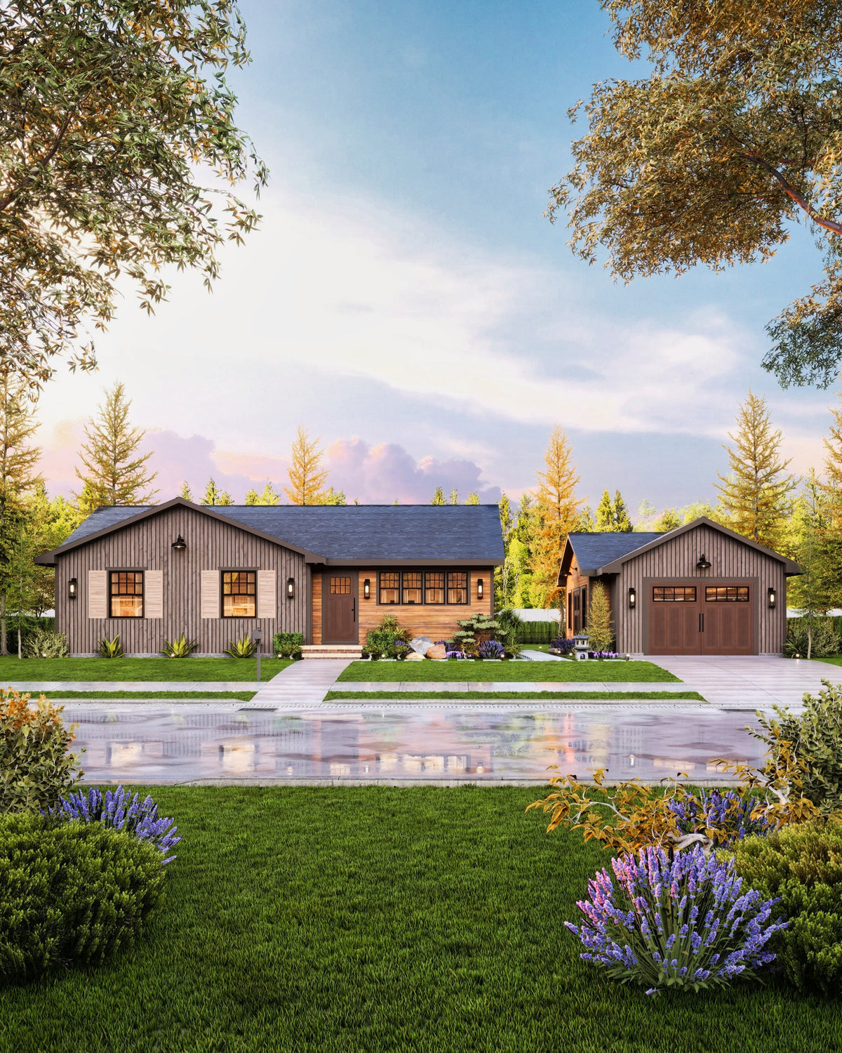 A7388-A Finland House Plan Front Exterior-2