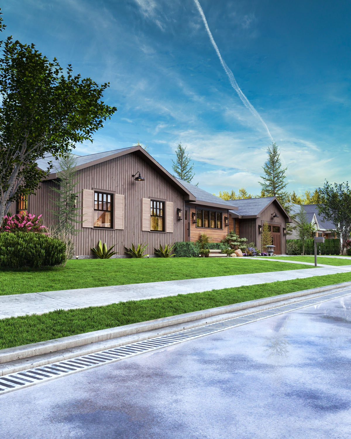 A7388-A Finland House Plan Front Exterior-7