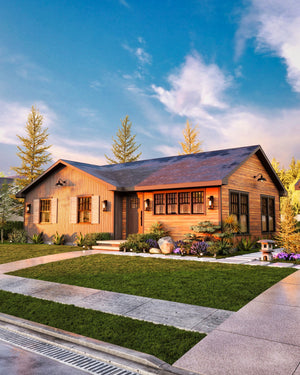 A7388-A Finland House Plan Front Exterior-9