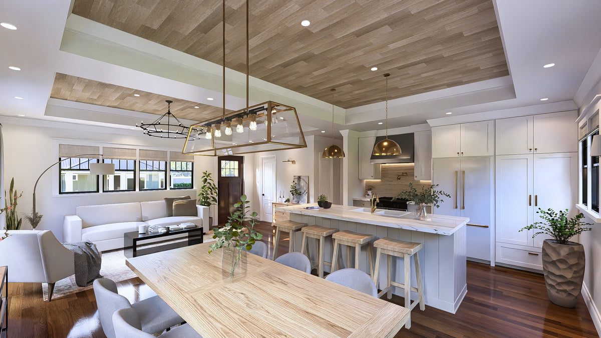 A7464-A Finland 7 House Plan, Traditional Style House Plan-Dining Area