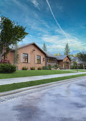 A7464-A Traditional Style Finland 7 House Plan Front Exterior-11