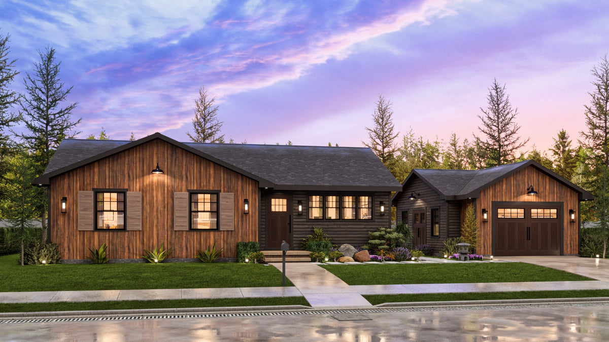 A7464-A Traditional Style Finland 7 House Plan Front Exterior-1