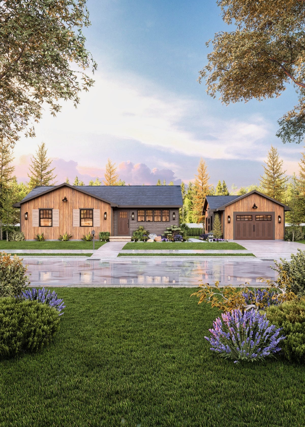 A7464-A Traditional Style Finland 7 House Plan Front Exterior-5