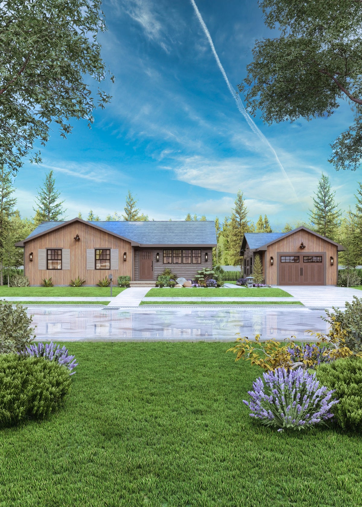 A7464-A Traditional Style Finland 7 House Plan Front Exterior-8