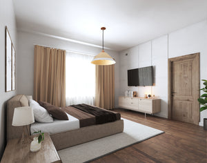 A7484-A Modern Barndominium 3 Bedrooms, 2 Bathrooms, 1 Half Bathroom House Plan  Master Bedroom