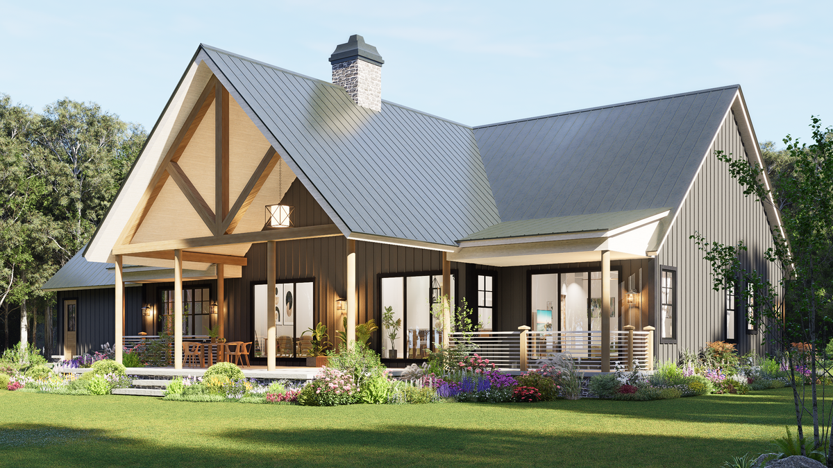 A8017-A Ruby Retreat Modern Farmhouse 3 Beds, 3 Baths, 1 Half Bath Exterior 7