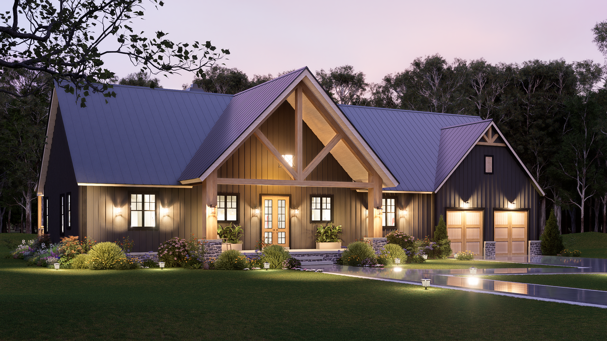 A8017-A Ruby Retreat Modern Farmhouse 3 Beds, 3 Baths, 1 Half Bath Exterior 4