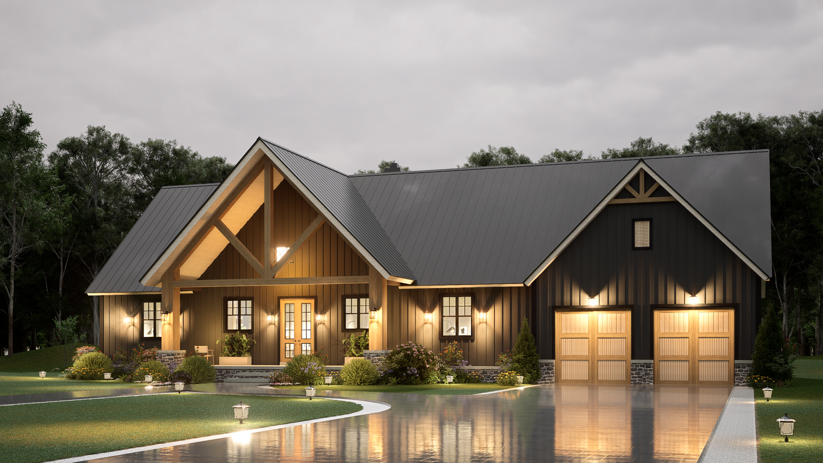 A8017-A Ruby Retreat Modern Farmhouse 3 Beds, 3 Baths, 1 Half Bath Exterior 6