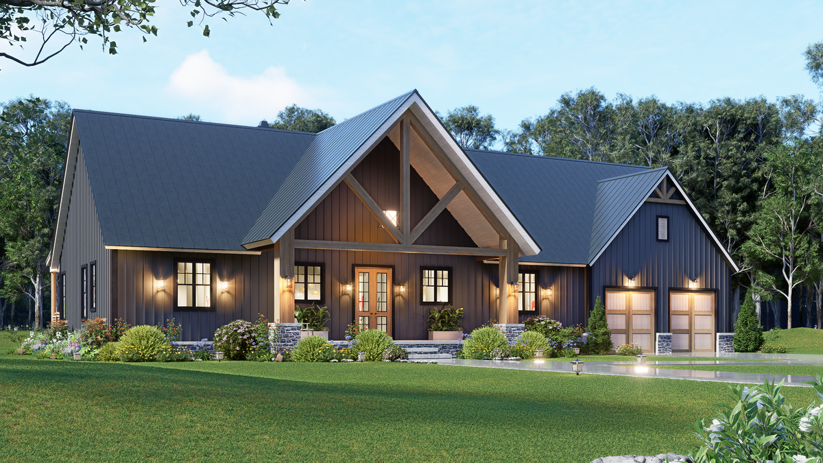 A8017-A Ruby Retreat Modern Farmhouse 3 Beds, 3 Baths, 1 Half Bath Exterior 3