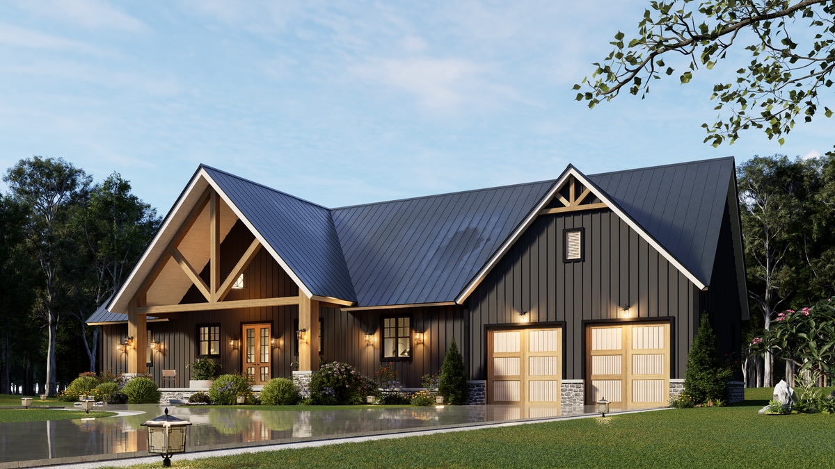 A8017-A Ruby Retreat Modern Farmhouse 3 Beds, 3 Baths, 1 Half Bath Exterior 2