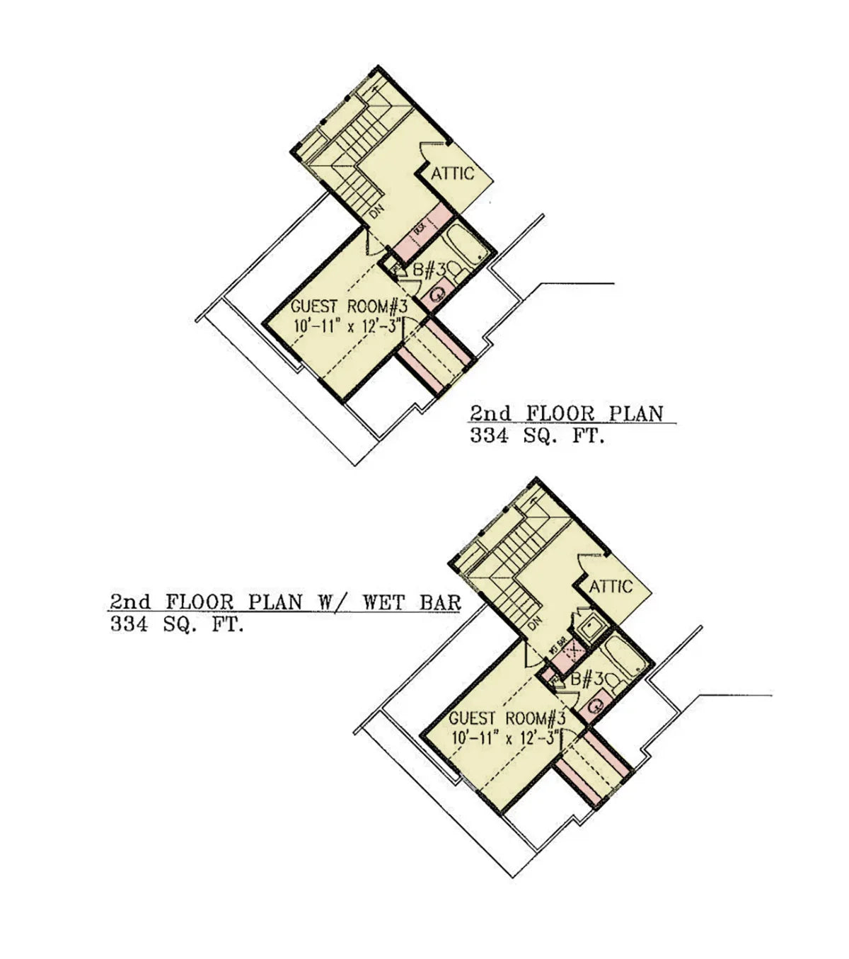 A830-A Nantahala Cottage House Second Floor Plan