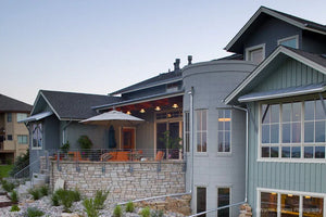 I7637-A Modern Farmhouse, 4 Bedrooms, 2.5 Bathrooms | The Hudson Garden House Plan Exterior-10
