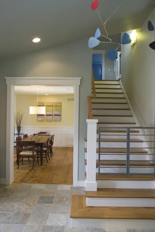 I7637-A Modern Farmhouse Stairs, 4 Bedrooms, 2.5 Bathrooms | The Hudson Garden House Plan 