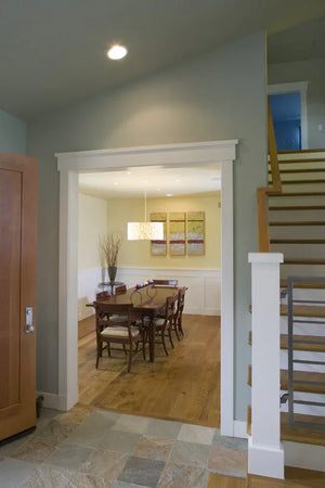 I7637-A Modern Farmhouse Dining, 4 Bedrooms, 2.5 Bathrooms | The Hudson Garden House Plan 
