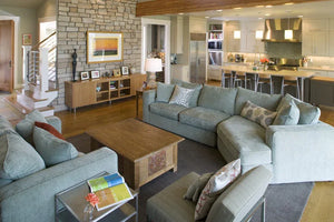I7637-A Modern Farmhouse Great Room, 4 Bedrooms, 2.5 Bathrooms | The Hudson Garden House Plan 