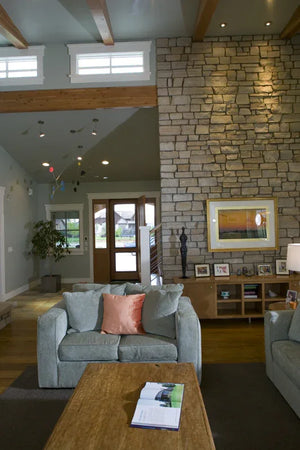 I7637-A Modern Farmhouse Great Room, 4 Bedrooms, 2.5 Bathrooms | The Hudson Garden House Plan 