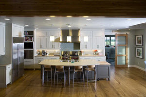 I7637-A Modern Farmhouse Kitchen, 4 Bedrooms, 2.5 Bathrooms | The Hudson Garden House Plan 