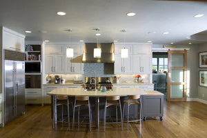 I7637-A Modern Farmhouse Kitchen, 4 Bedrooms, 2.5 Bathrooms | The Hudson Garden House Plan 