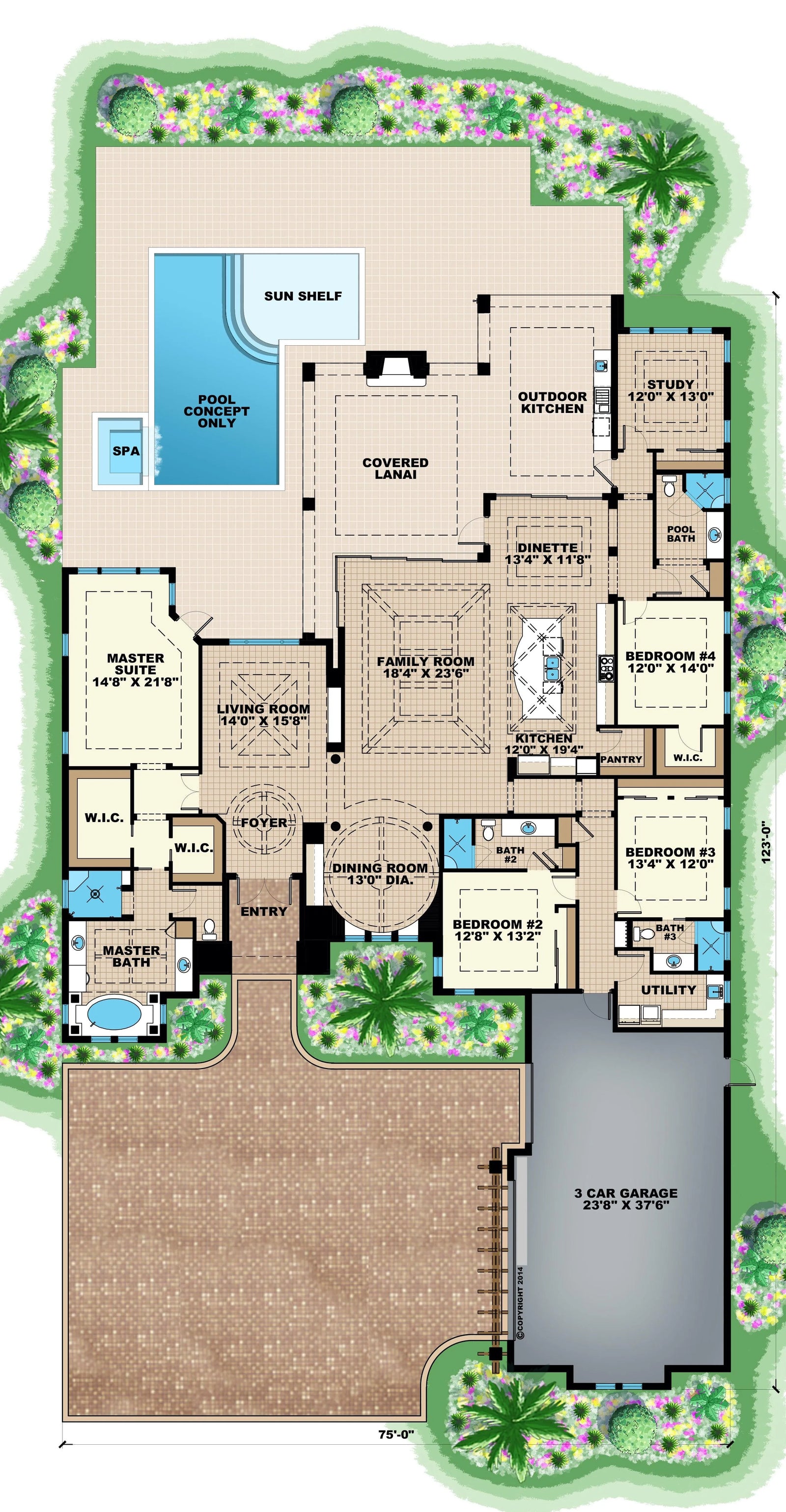 Avenue 5 House Plan - Archival Designs House Plans