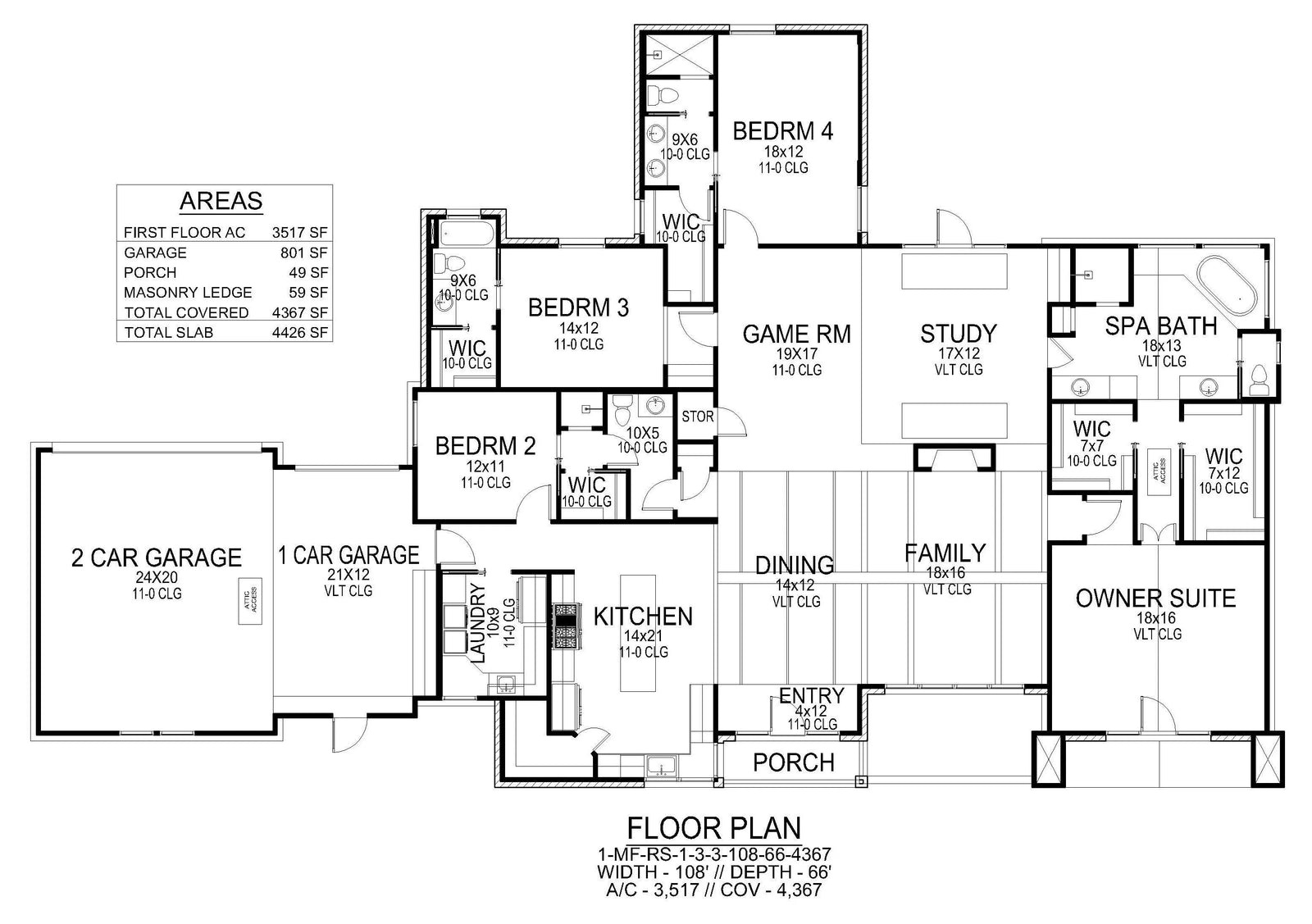 Aiden Trail House Plan - Archival Designs House Plans