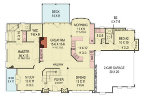 A006-A Adare Manor House, Archival House First Floor Plan