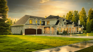 European-Inspired Luxury Home with Vaulted Ceilings and Bonus Spaces