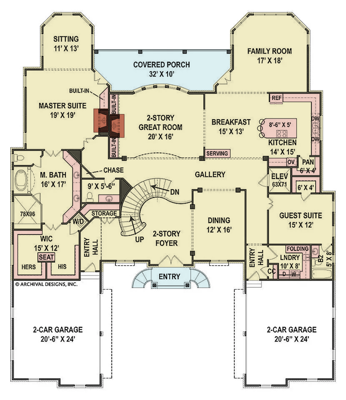 Alexandra House Plan - Archival Designs House Plans, floor plan