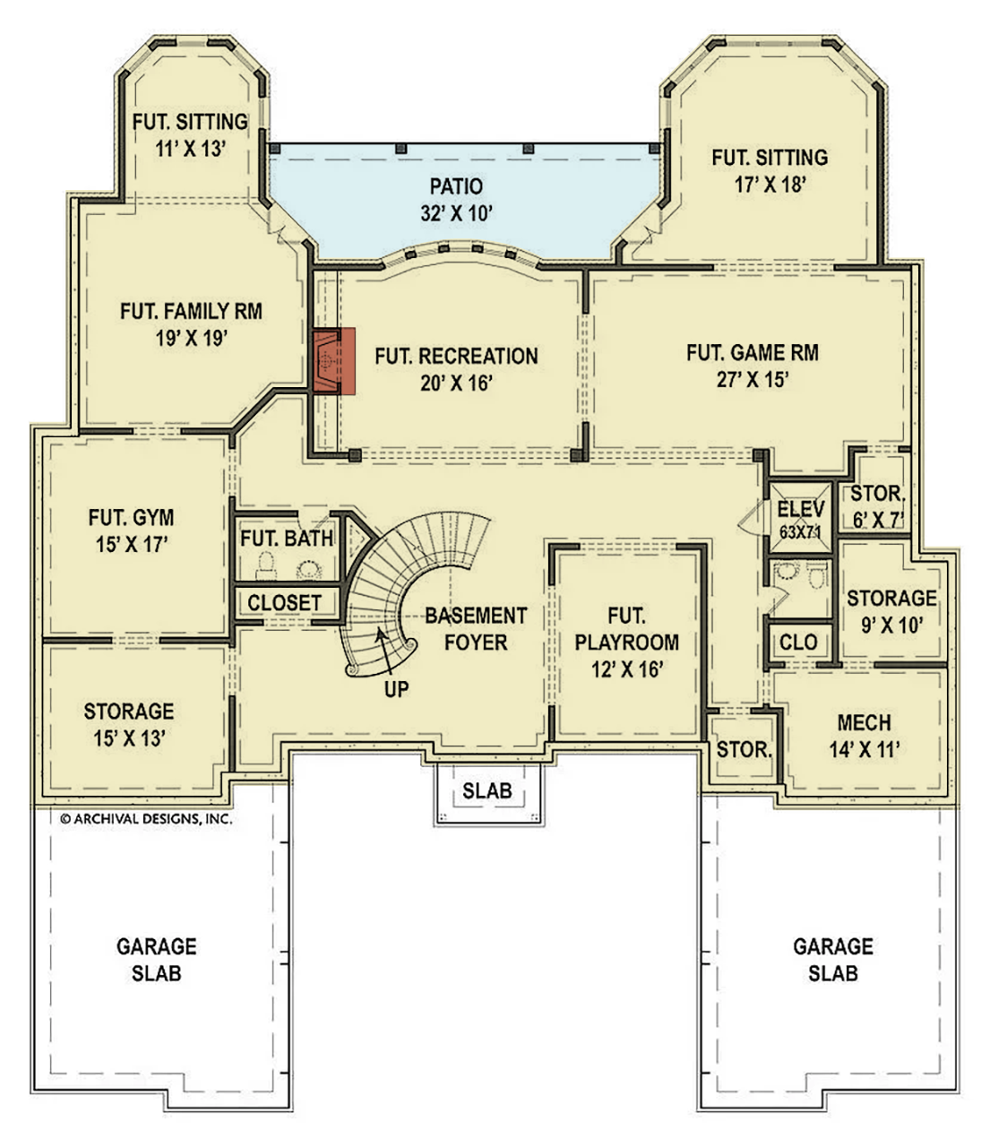 Alexandra House Plan - Archival Designs House Plans, floor plan