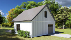 Detached 2-Car Garage with Bonus Room Loft – 464 Sq Ft