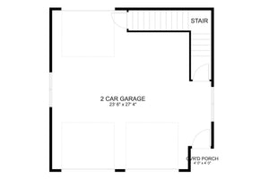 Alexis Garage Archival Designs Floor Plan