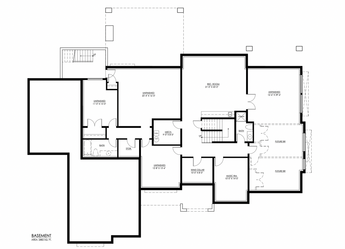 Arbutus Basement Floor Plan