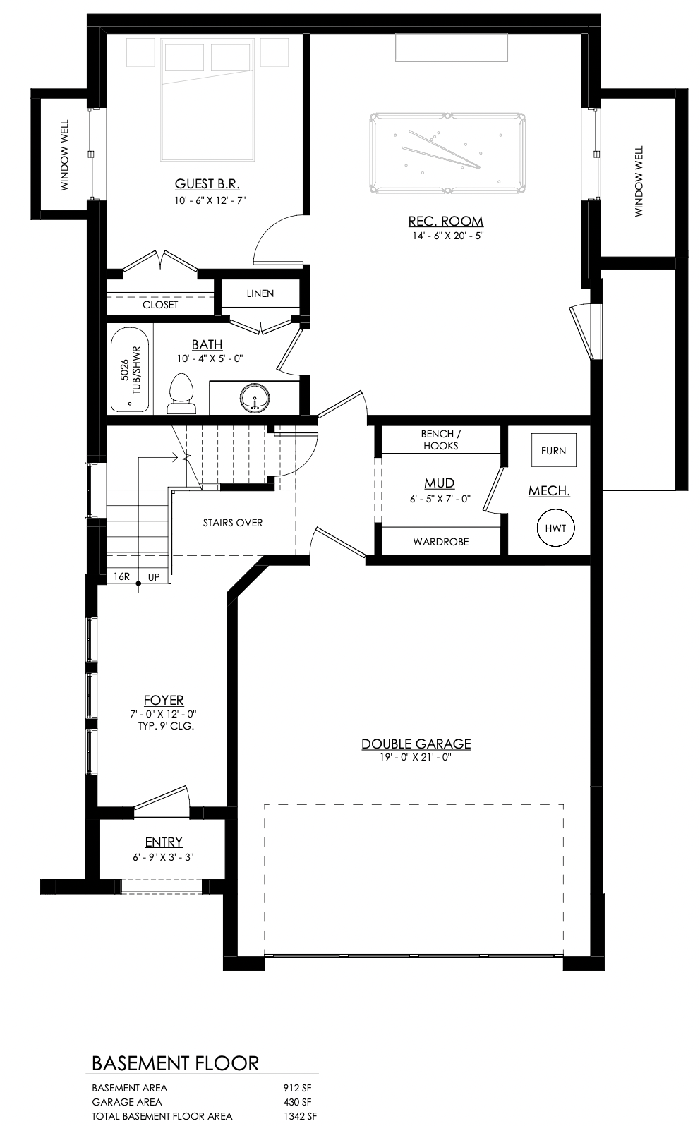 Arlington Basement Floor Plan