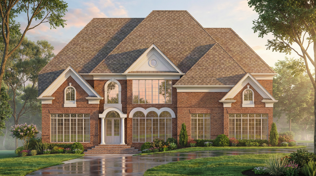 Elegant 5-bedroom home with two owner's suites and walkout basement.